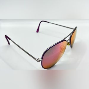 Polaroid Purple Silver Pilot Sunglasses Frames Only